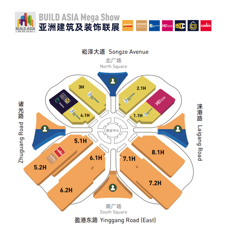 上海内装工业化展展馆分布图