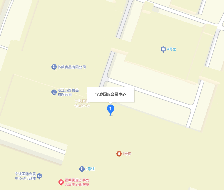 宁波机床模具展展馆地图