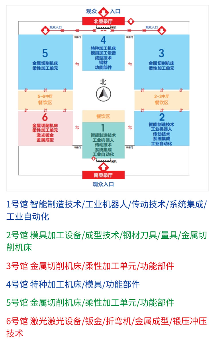 宁波机床模具展展馆分布图