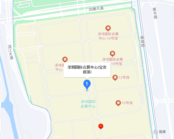 深圳烘焙展展馆地图