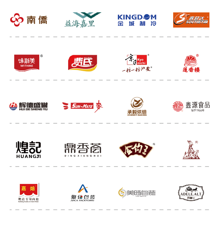 深圳烘焙展知名展商图