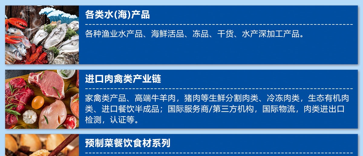 2025第三届全球海鲜（对虾）贸易节展品范围图