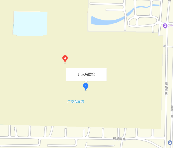 中国国际标签展展馆地图