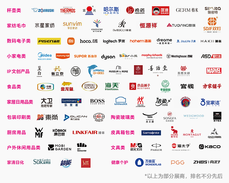 深圳礼品展知名展商图