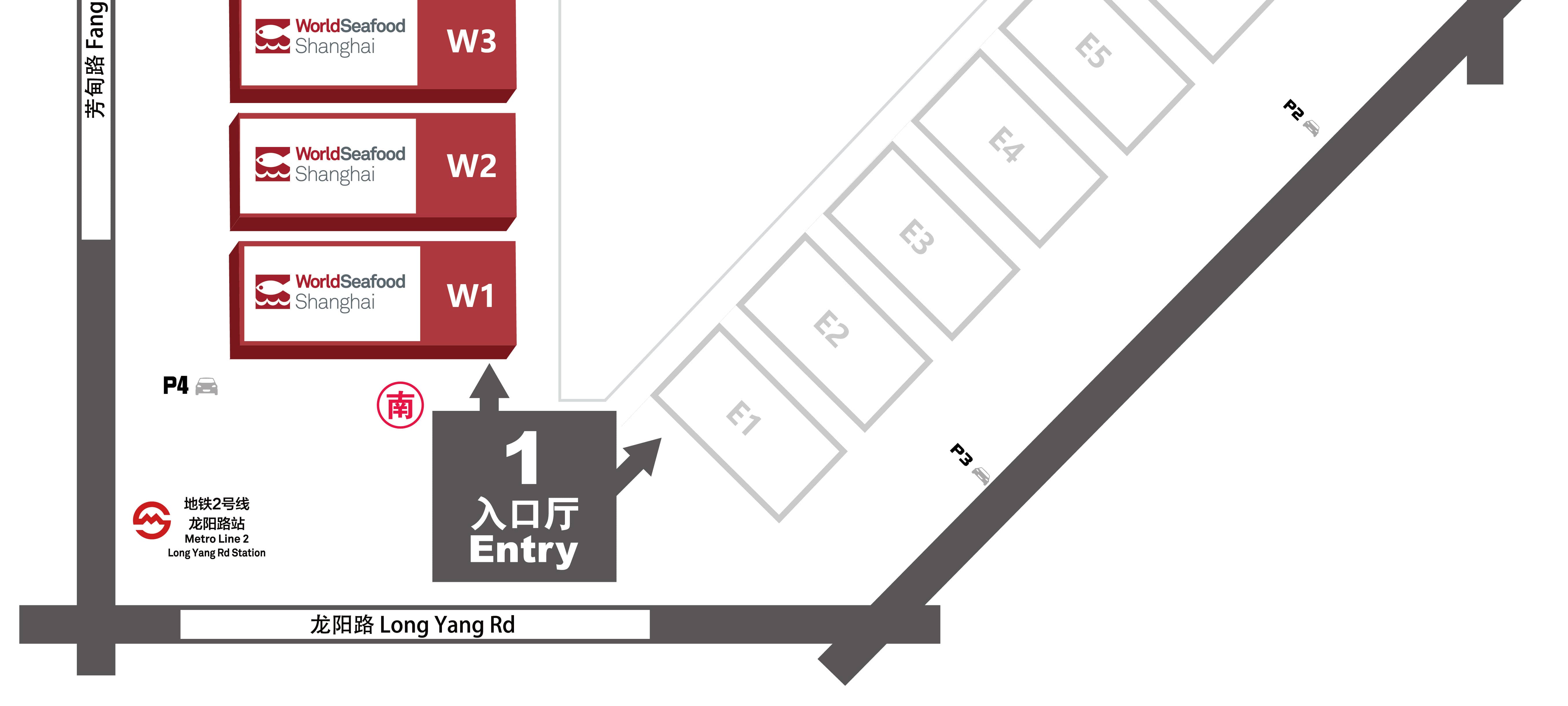 上海国际渔博会展馆分布图