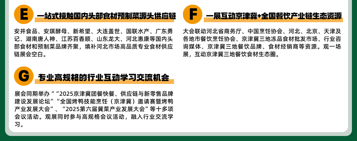 京津冀食材电商节展会优势图