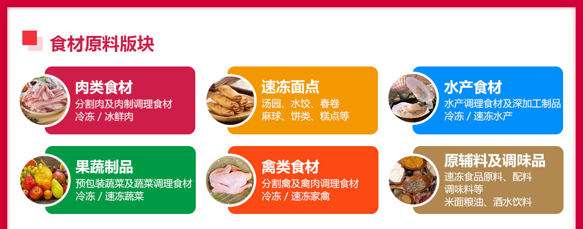 中国湘菜食材电商节展品范围图