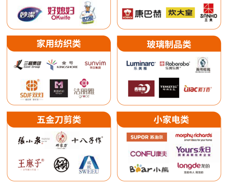 上海百货会知名展商图