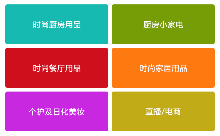 CCF 2025上海国际日用百货（春季）博览会展品范围图