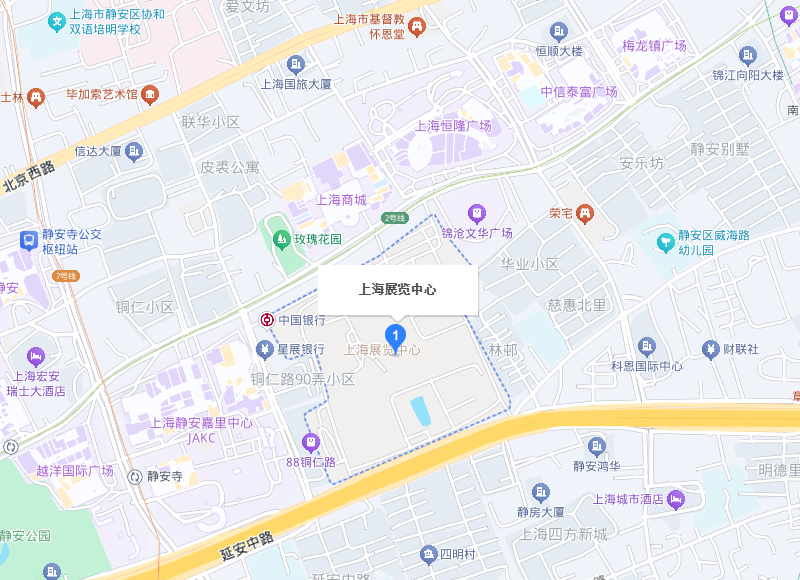 上海医疗旅游展展馆地图
