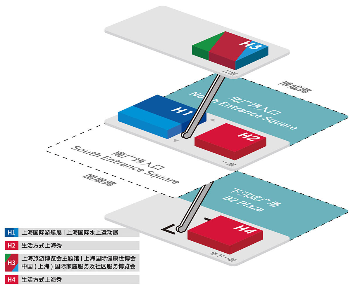 2025上海国际水上运动展览会展馆分布图