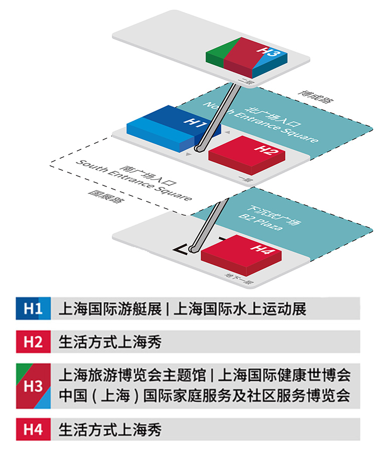 2025上海国际水上运动展览会展馆分布图