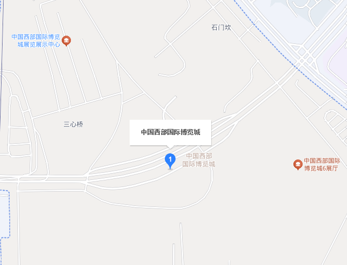成都国际工业博览会展馆地图