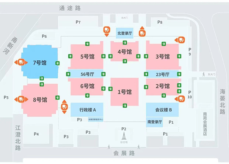 宁波瓦楞彩盒印刷包装展展馆分布图