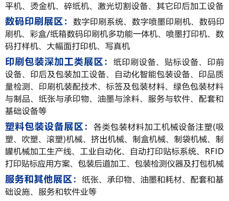 宁波瓦楞彩盒印刷包装展展品范围图