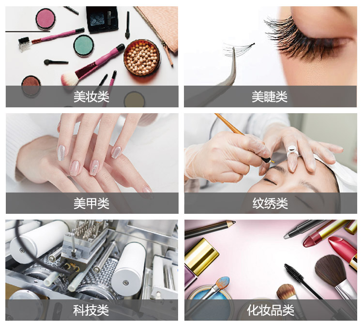 中国（国际）美妆睫毛产业博览会展品范围图