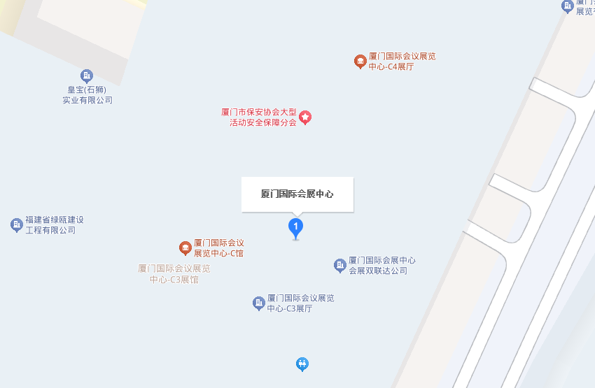 厦门纺博会展馆地图