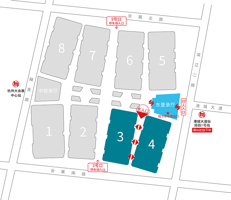 2025杭州中小工厂展览会展馆分布图