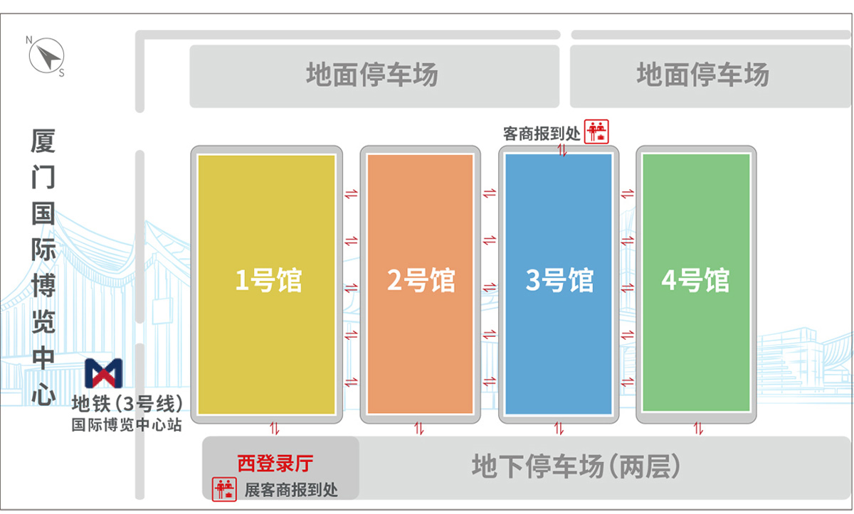 2025厦门工业博览会暨第29届海峡两岸机械电子商品交易会展馆分布图