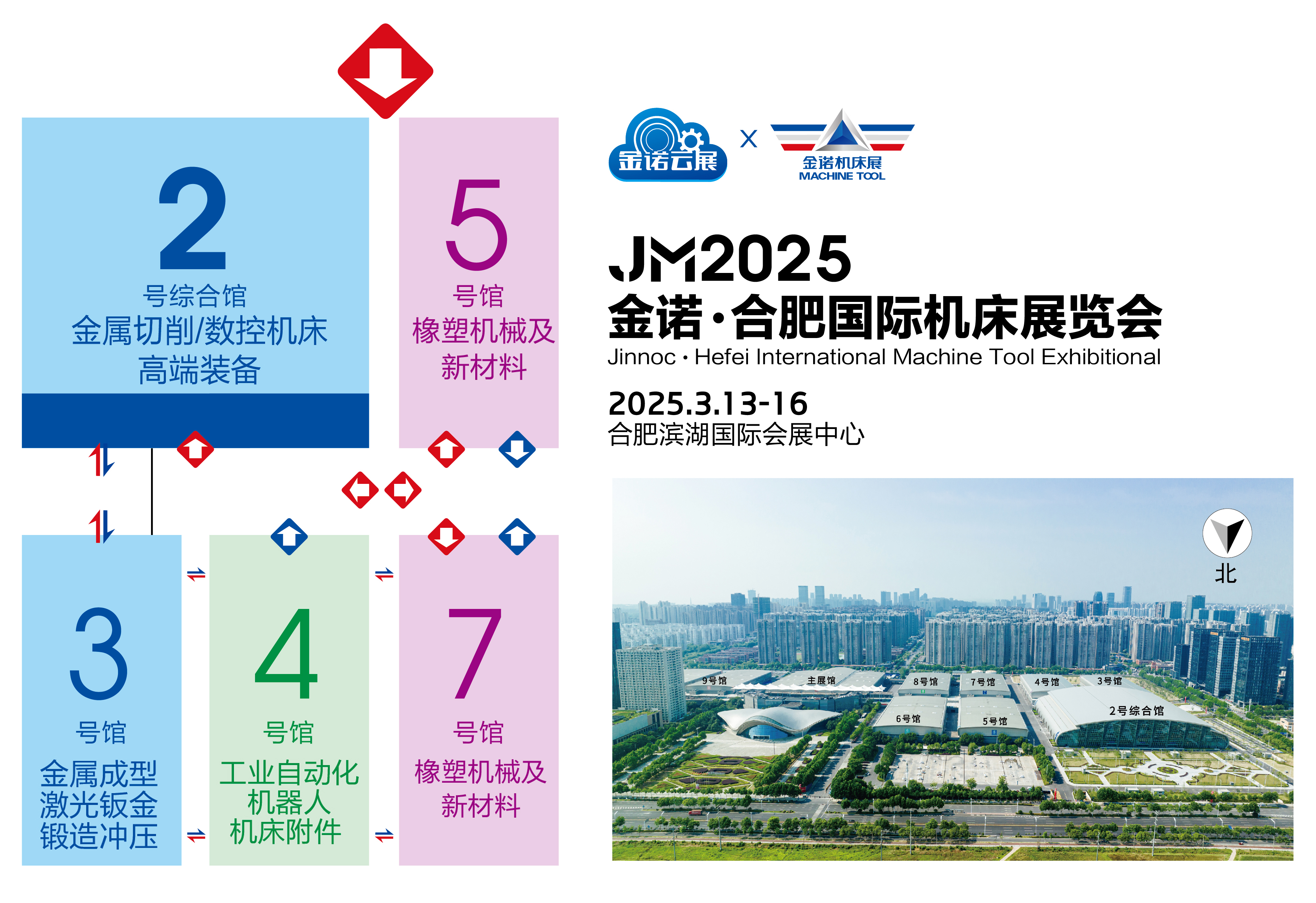 2025金诺·第2届合肥国际机床展馆分布图