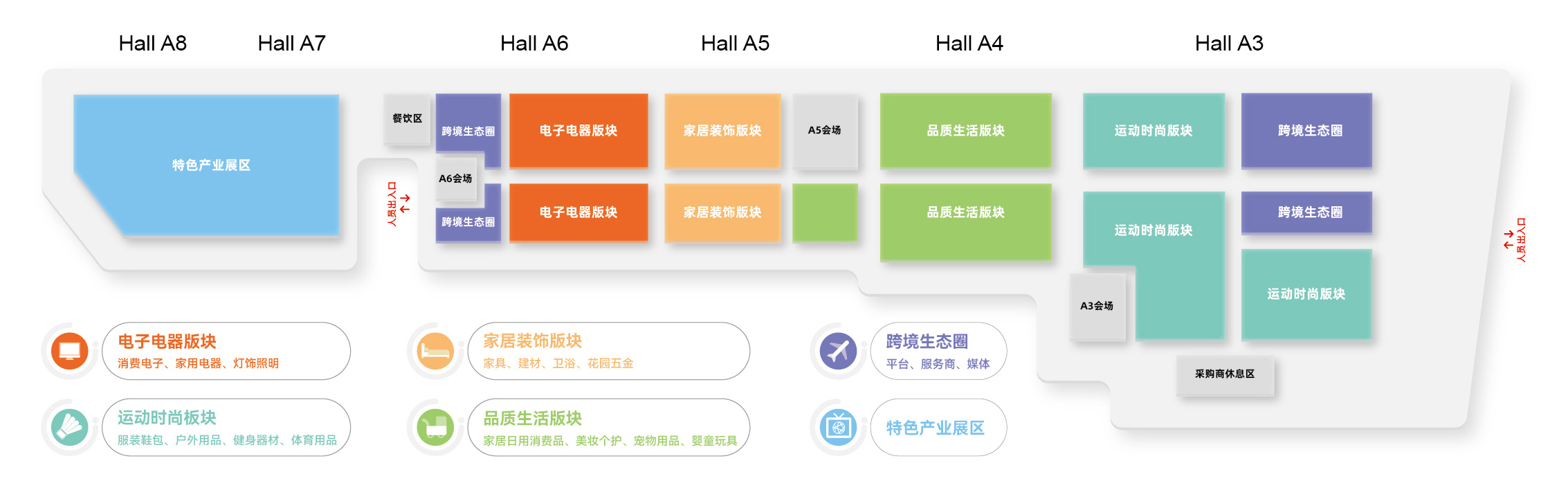 2025中国（厦门）国际跨境电商展览会展馆分布图