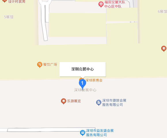 深圳雨果跨境展展馆地图