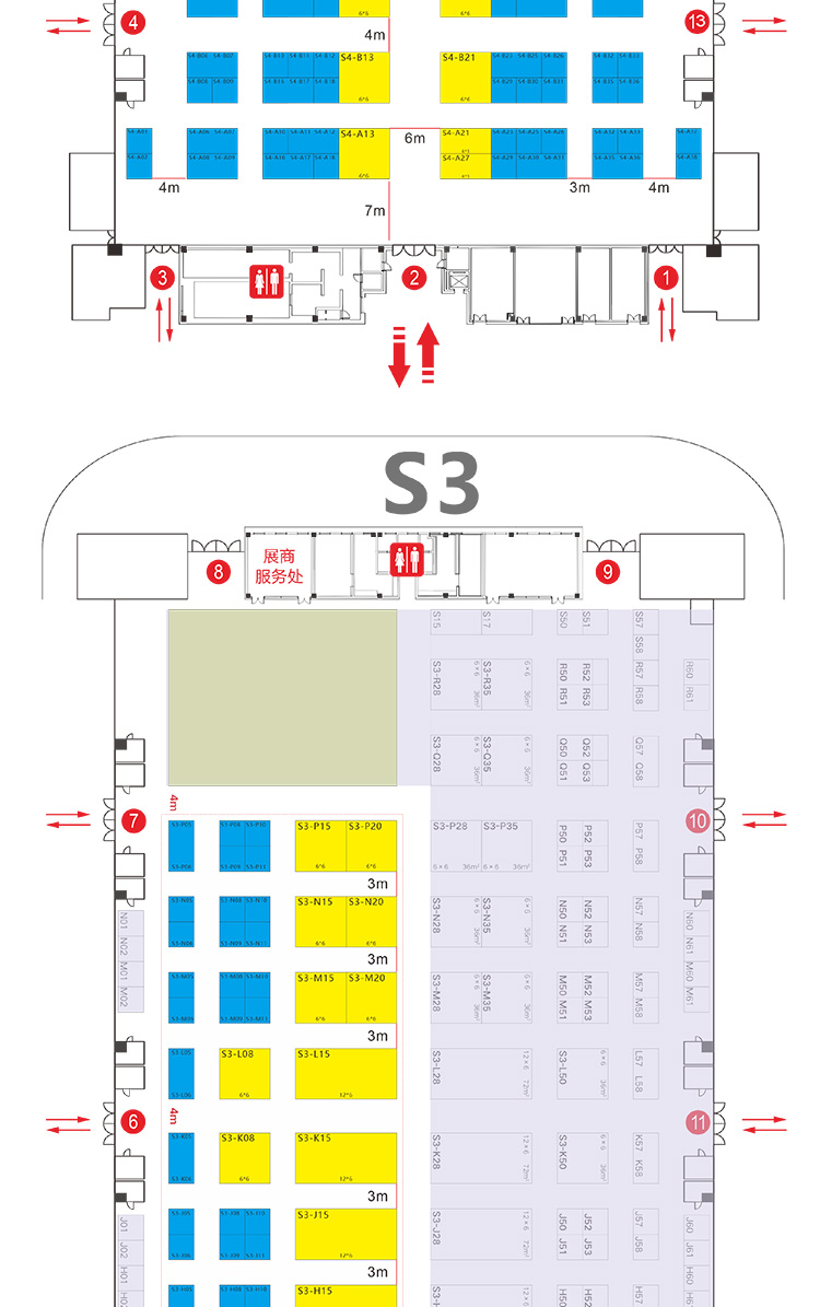 中国渝菜食材电商节展馆分布图