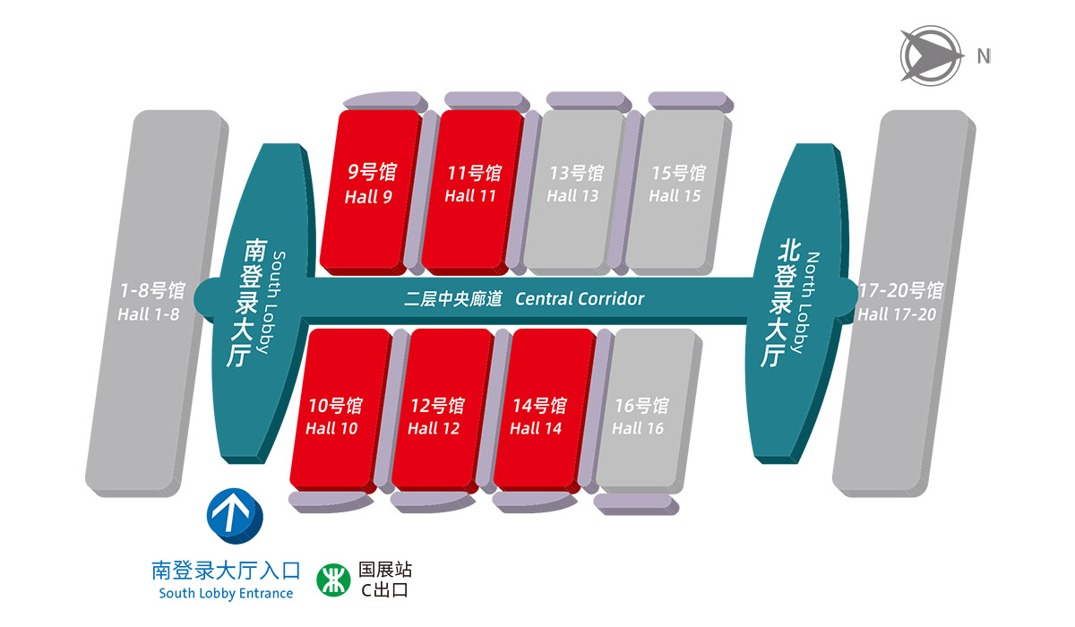 华南国际机器人与自动化展展馆分布图