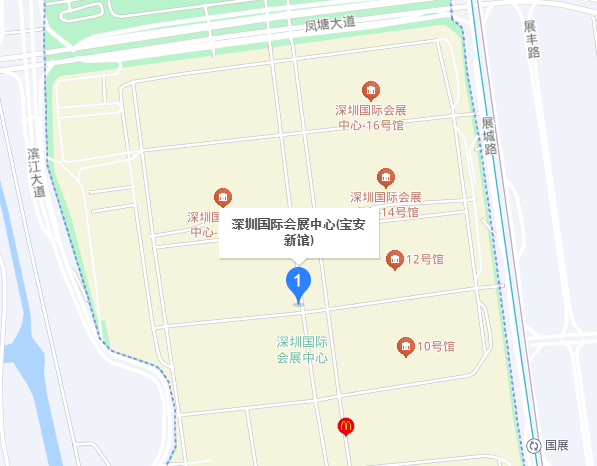 华南国际机器人与自动化展展馆地图
