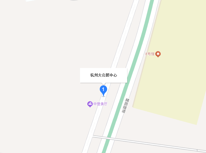 杭州跨交会展馆地图