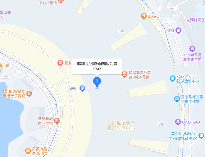 成都电子展展馆地图