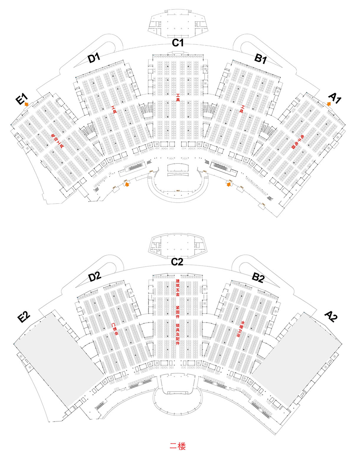 义乌国际五金展展馆分布图