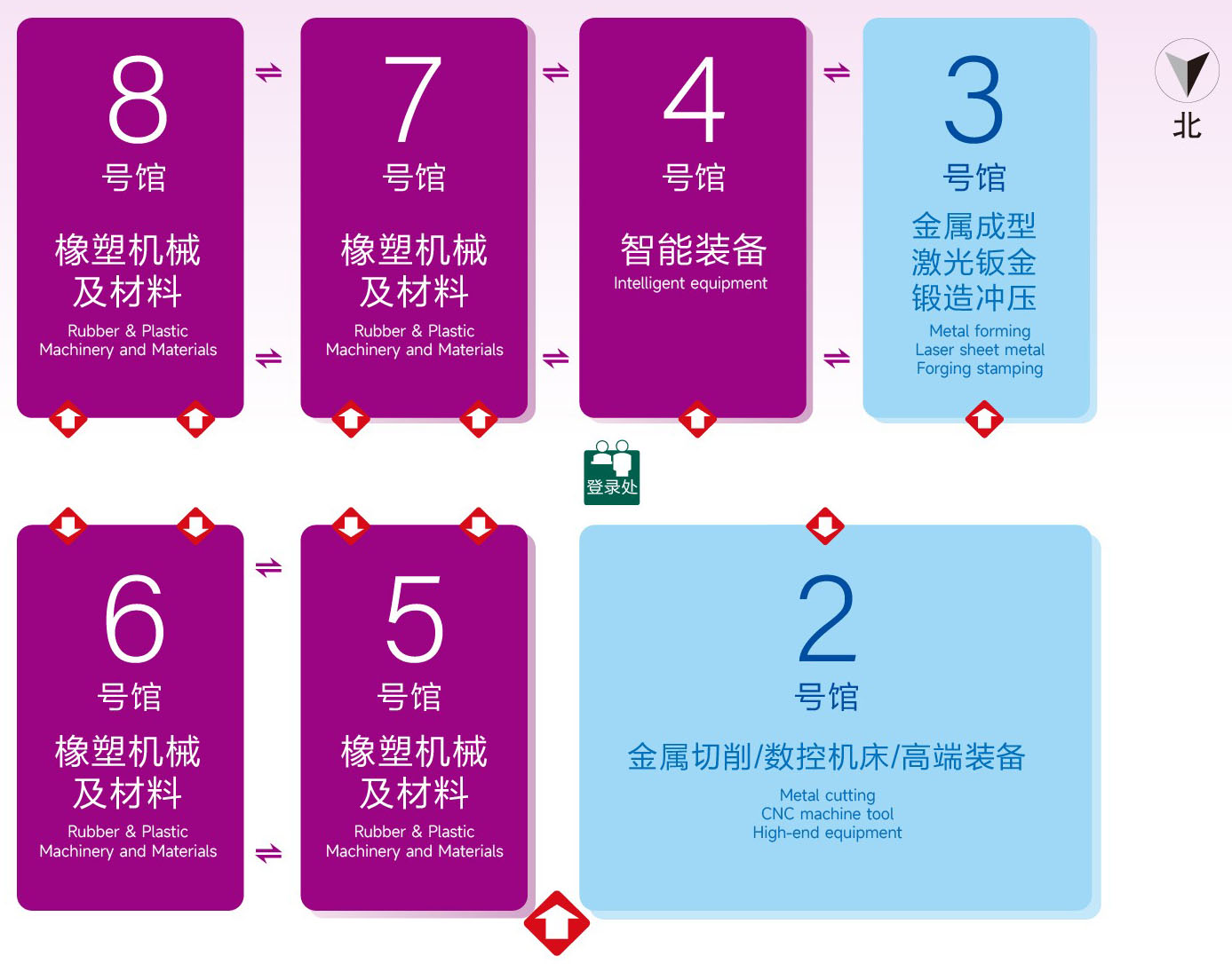 2025第22届亚太国际塑料橡胶工业展览会·合肥站展馆分布图