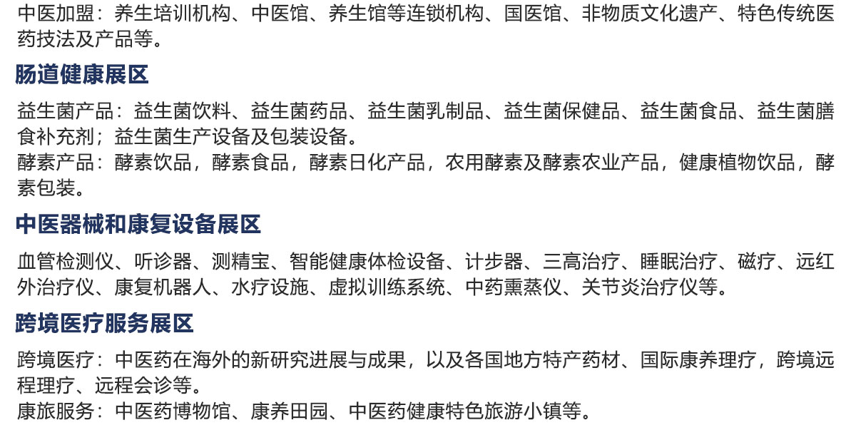 2025中国（青岛）国际大健康产业博览会暨中医养生博览会展品范围图