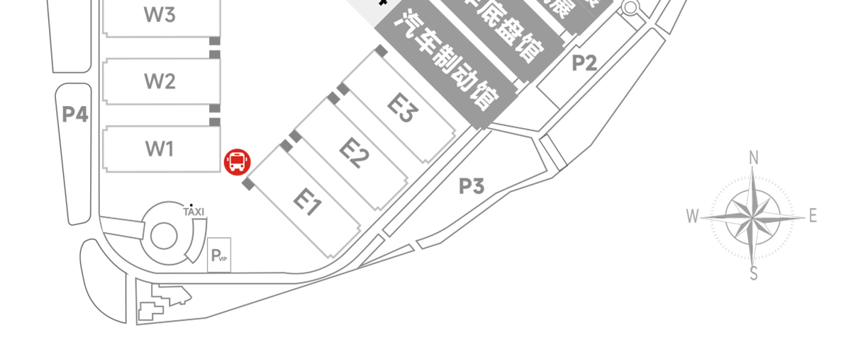 上海汽车动力技术展展馆分布图