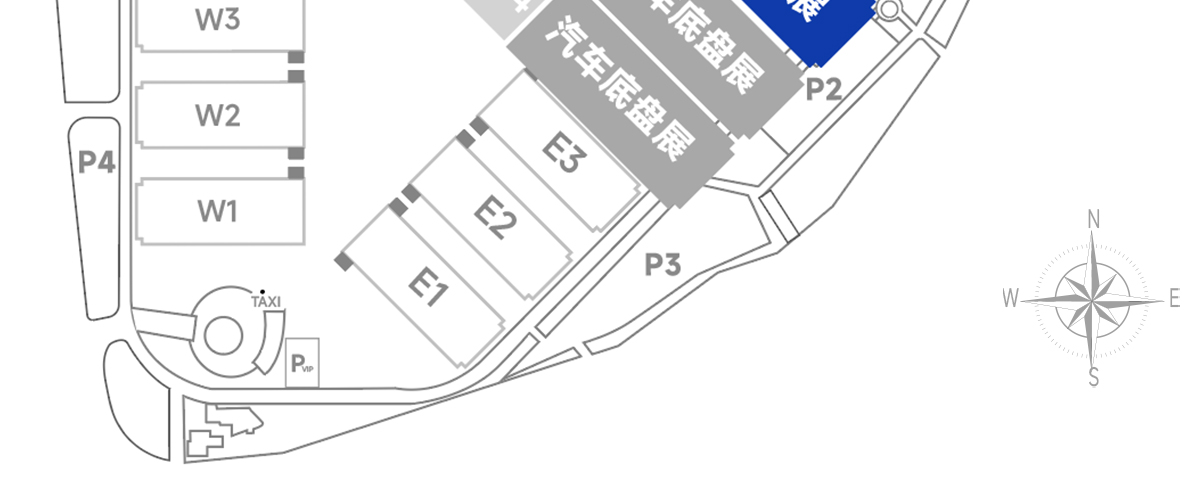 上海汽车测试技术展展馆分布图
