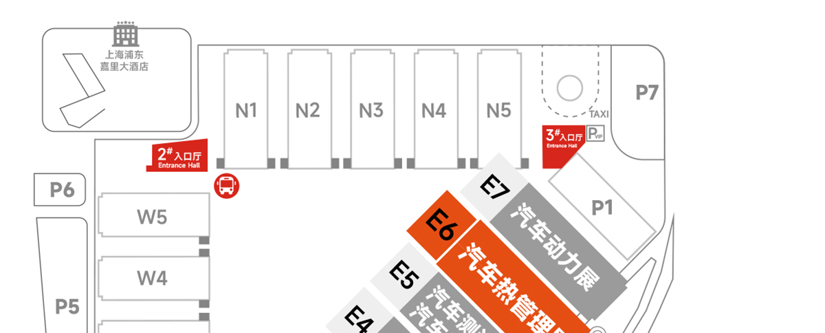 上海汽车热管理技术展展馆分布图