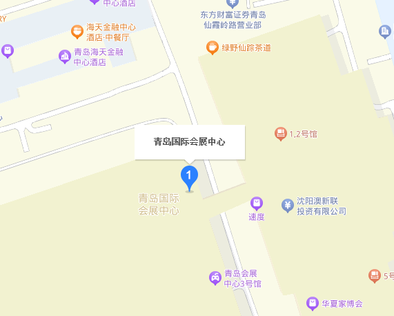 青岛发博会展馆地图