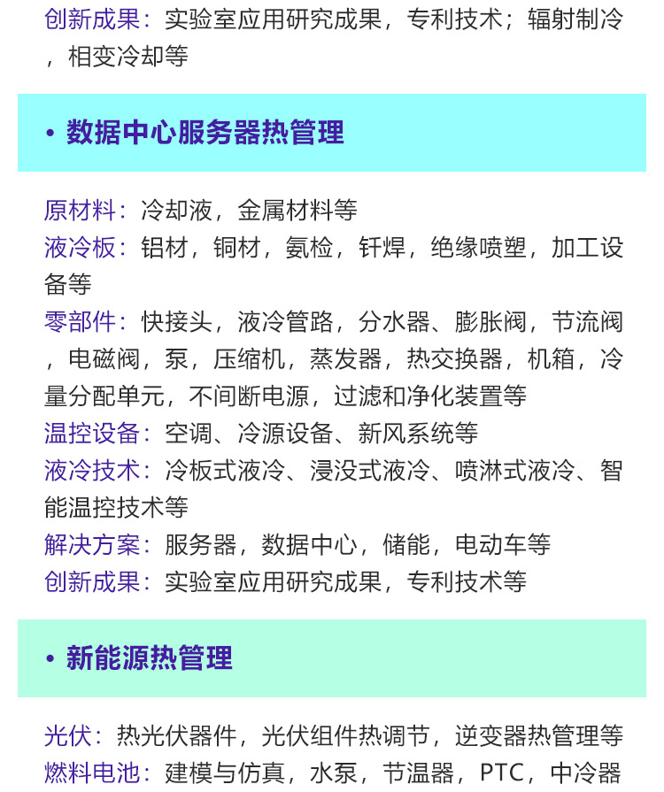 深圳热管理展展品范围图