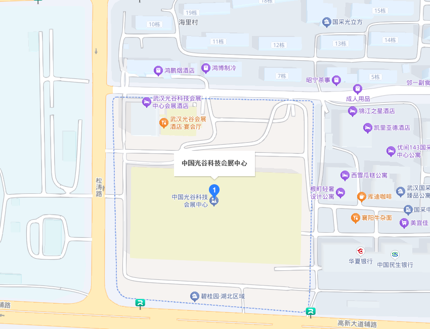 武汉光博会展馆地图