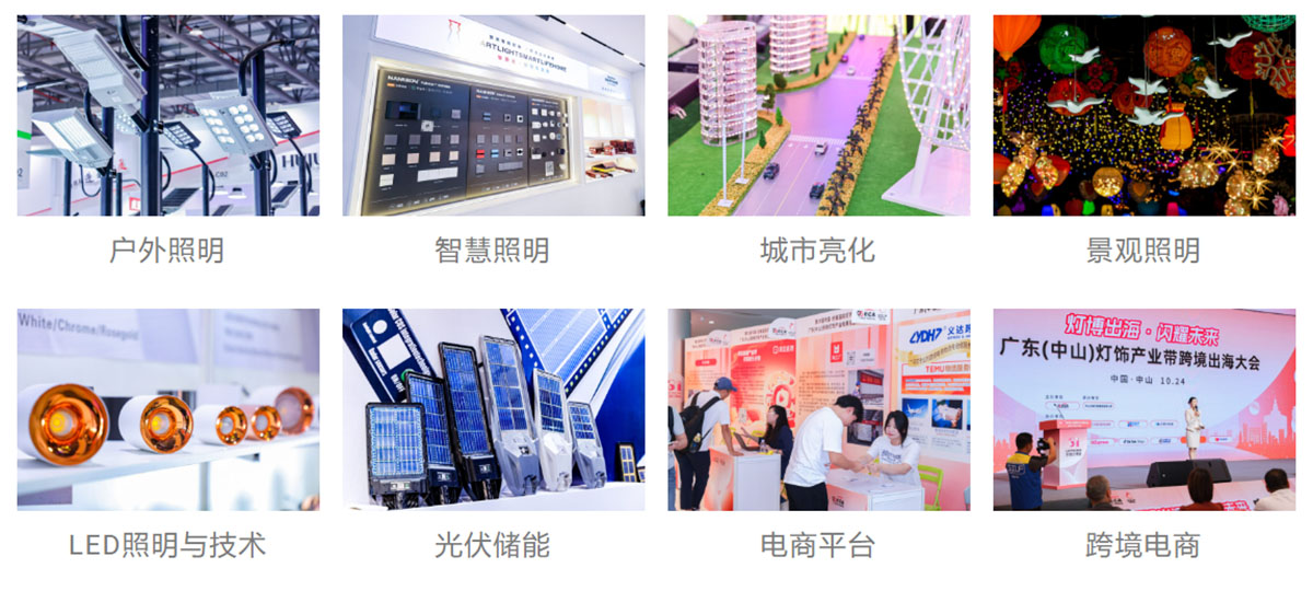 2025中山古镇文旅光影、户外与工程照明展品范围图