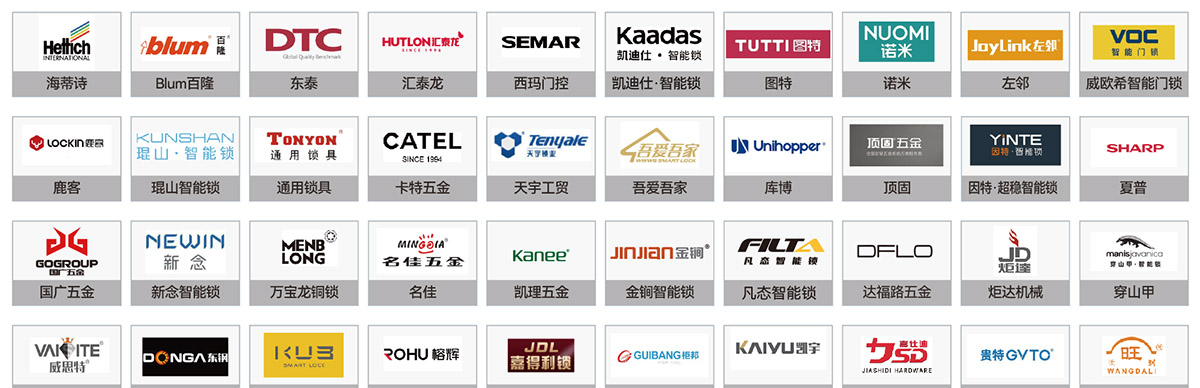 温州五金锁具展知名展商图