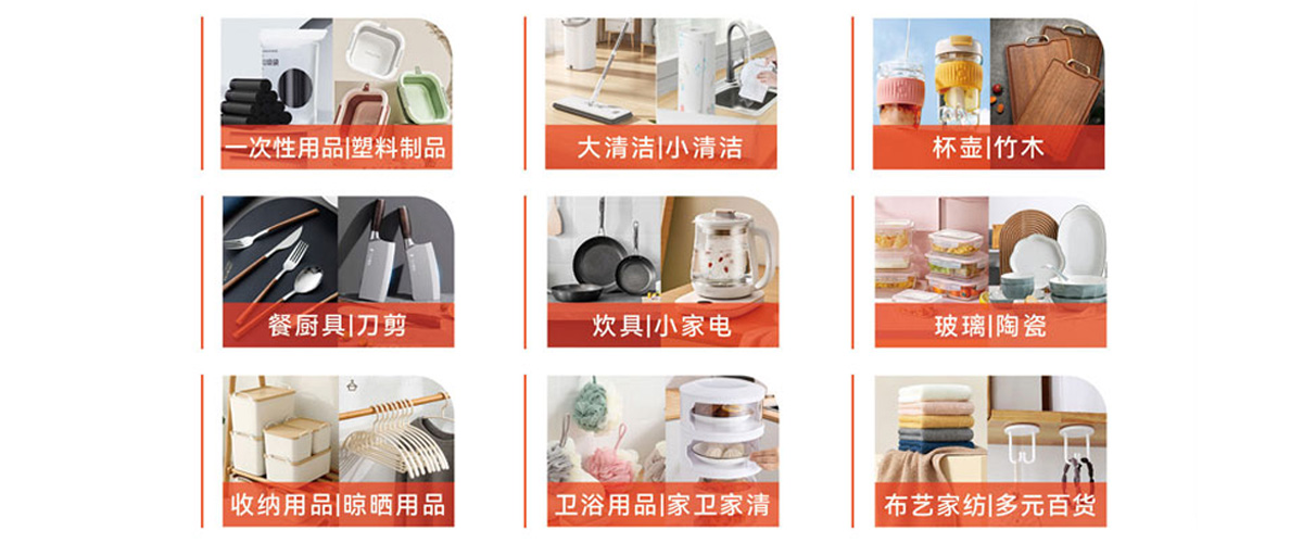 2025台州（聚成）日用百货新品博览会展品范围图