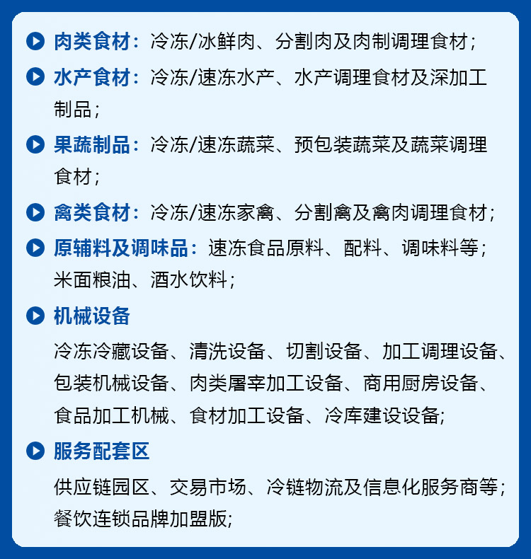 良之隆·2025中国鲁菜食材电商节展品范围图