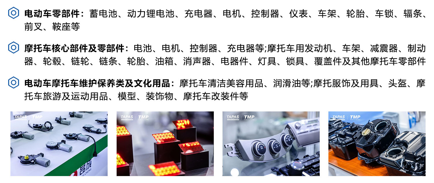 台州国际摩配展展品范围图
