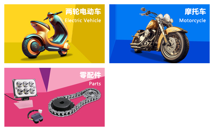 中国(台州)电动车摩托车及零配件展展品范围图