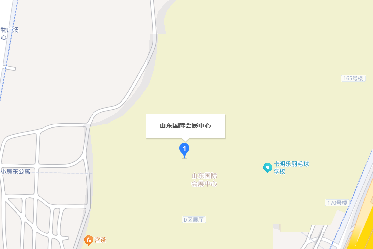 济南泵阀展展馆地图