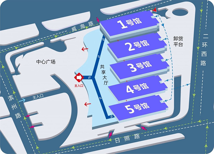 济南泵阀展展馆分布图