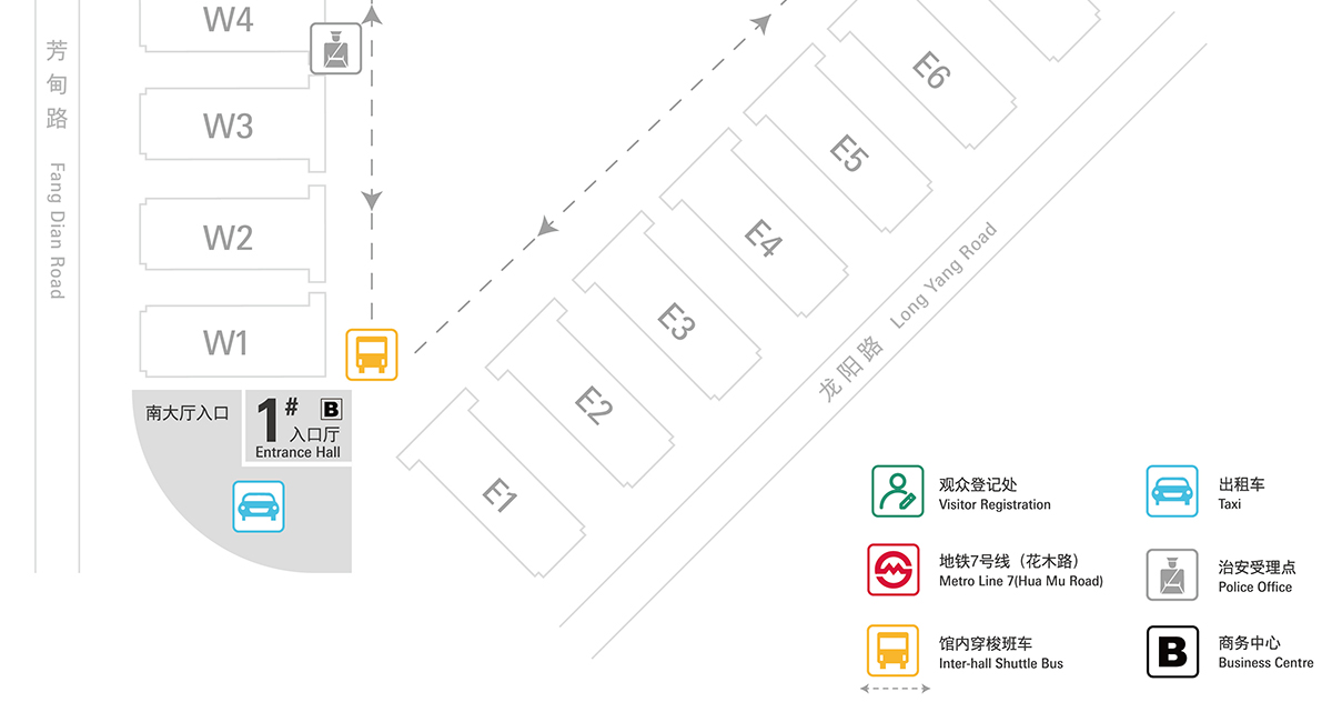 上海电力元件展展馆分布图