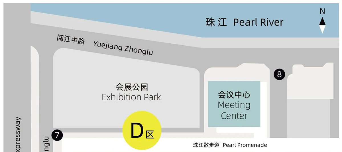 广州教育后勤展展馆分布图